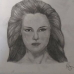 Drawing of Kristen Stewart
